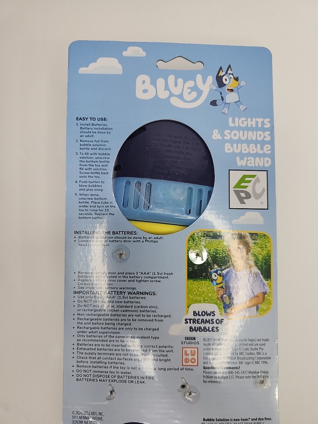 Bluey Lights & Sounds Bubble Wand