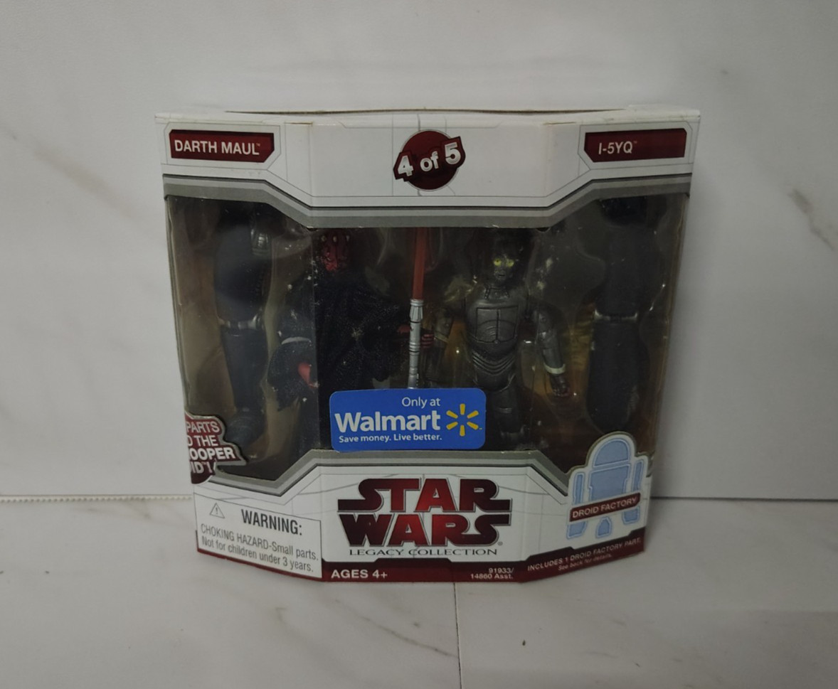 Darth Maul I-5YQ 4 of 5 STAR WARS Legacy Collection Walmart MIB NEW