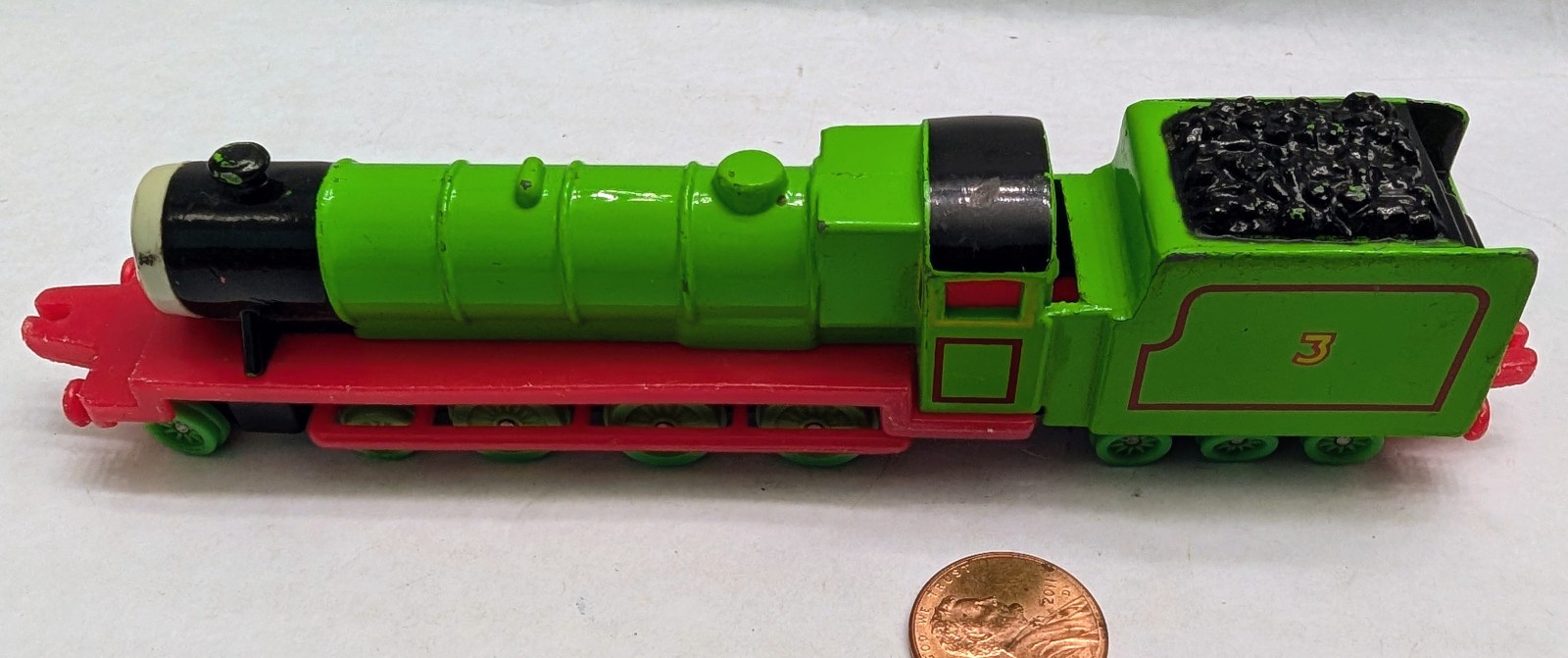 Ertl Thomas The Train & Friends.HENRY.Green .Engine #3.Vintage 1987.diecast.