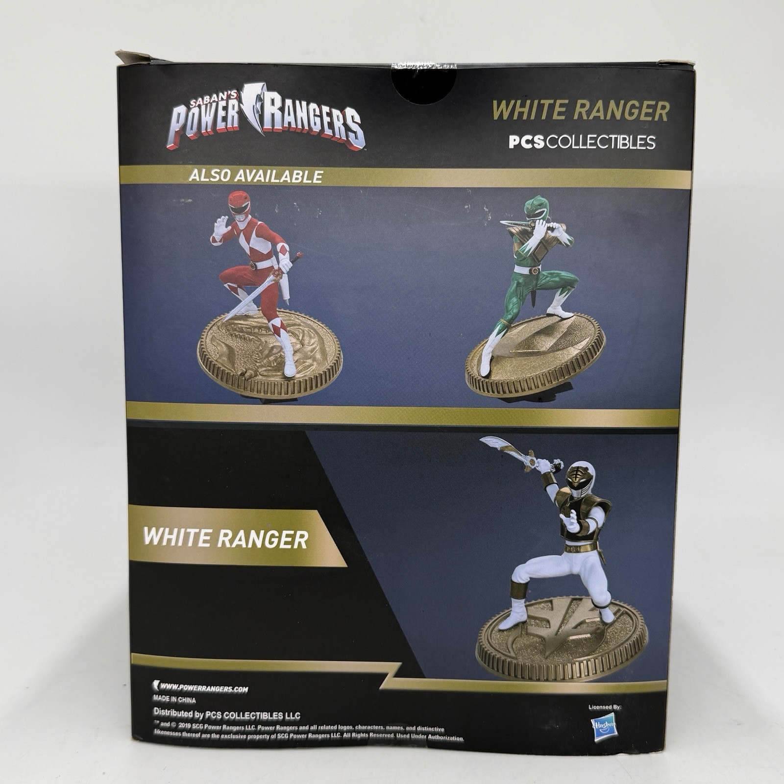 PCS White Ranger Statue Mighty Morphin Power Rangers Saba NIB