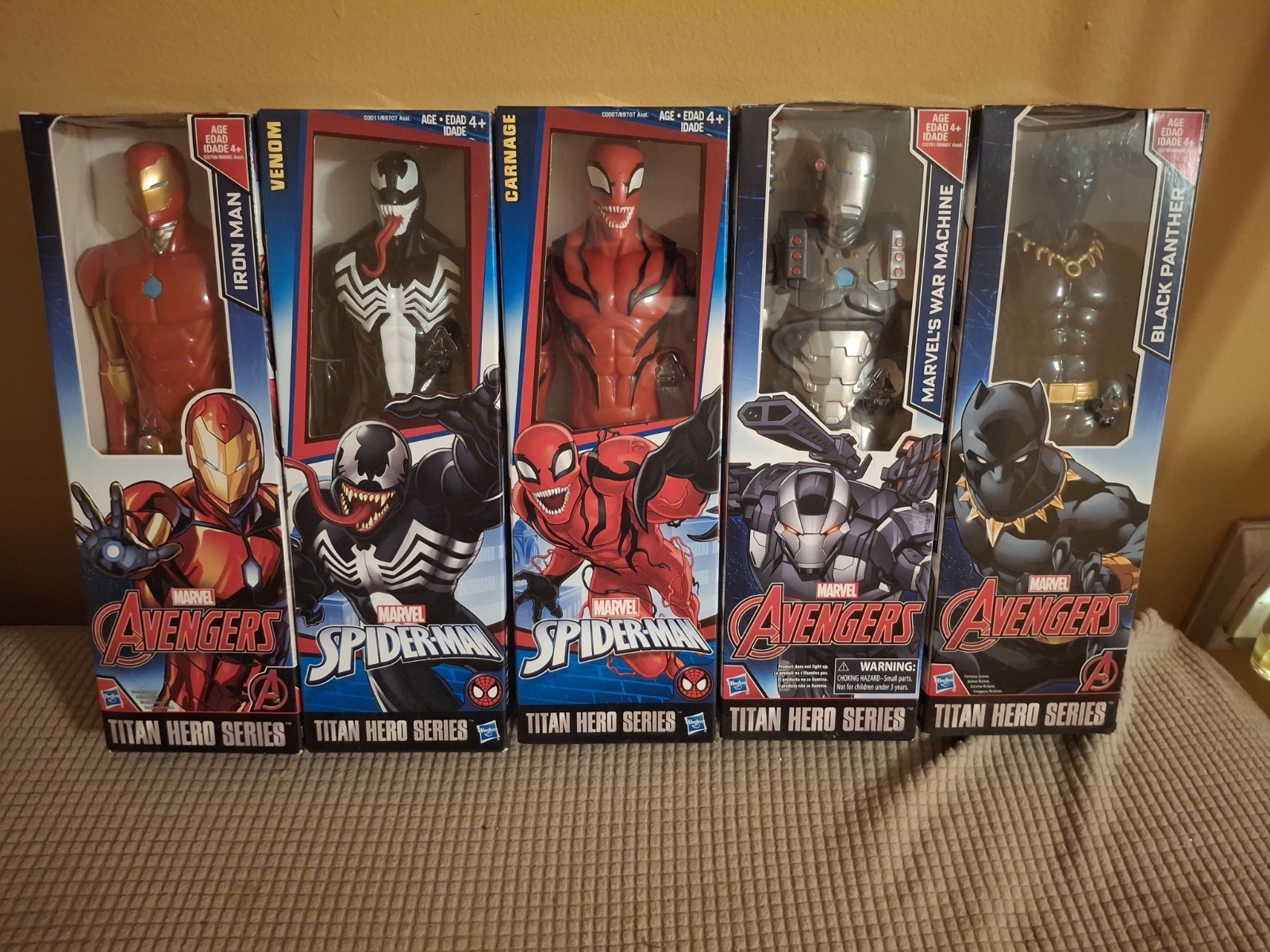 NEW Marvel Avengers 5 Titan Hero Series Lot – Carnage Venom Etc. All New Sealed