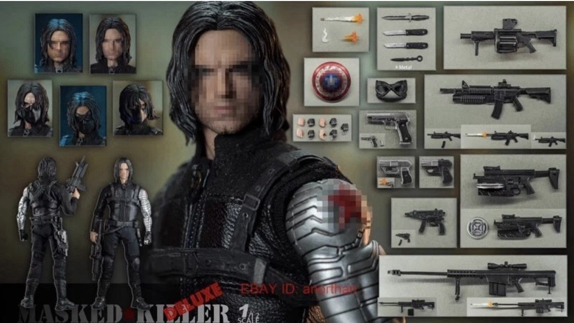 Nota Studio Winter Soldier Masked Killer 6 inch Bucky Barnes Leather Deluxe 1/12