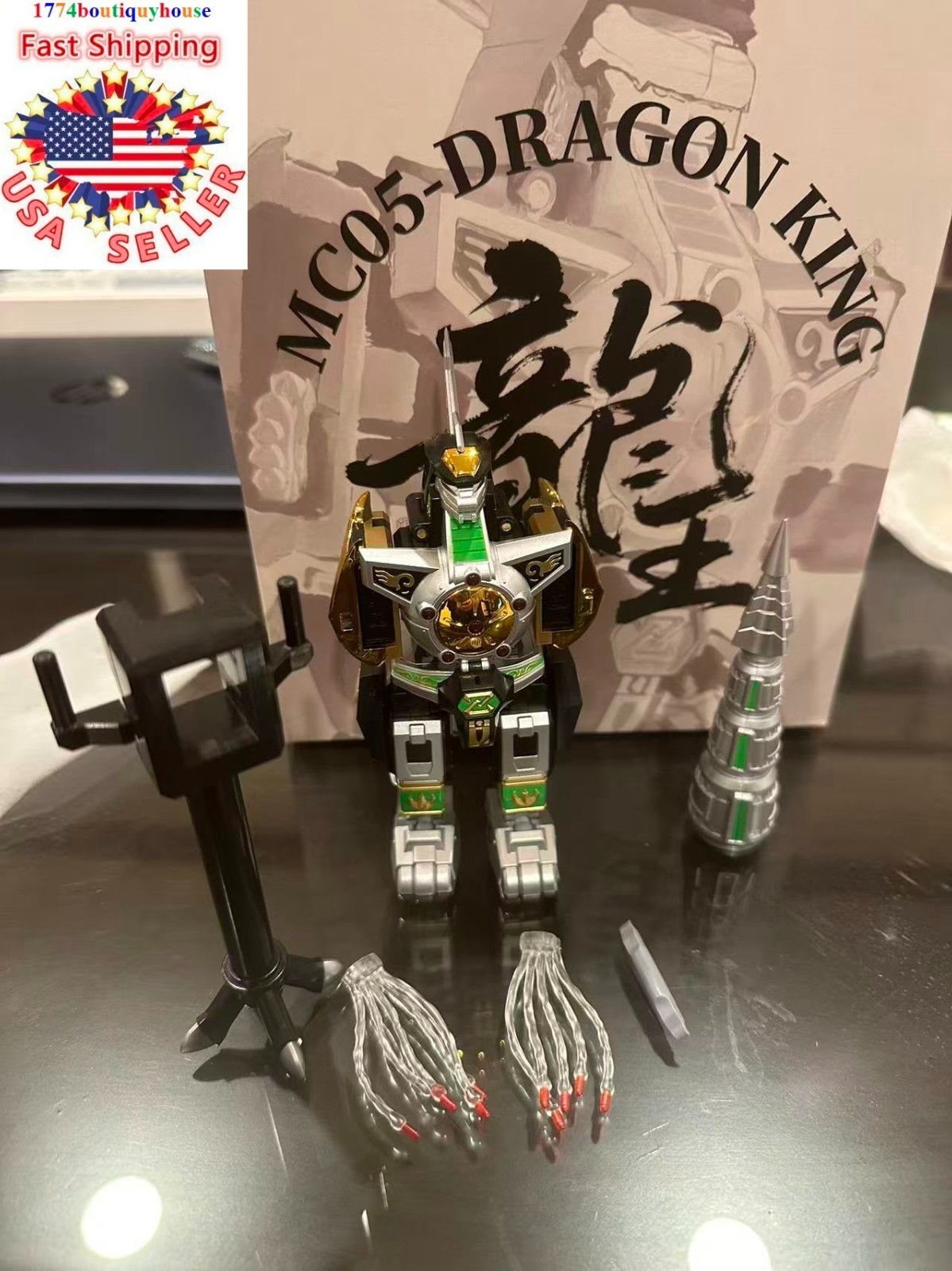 New Transformation toy Lucky Cat MC-05 MC05 DRAGON KING combiner team 17CM usa