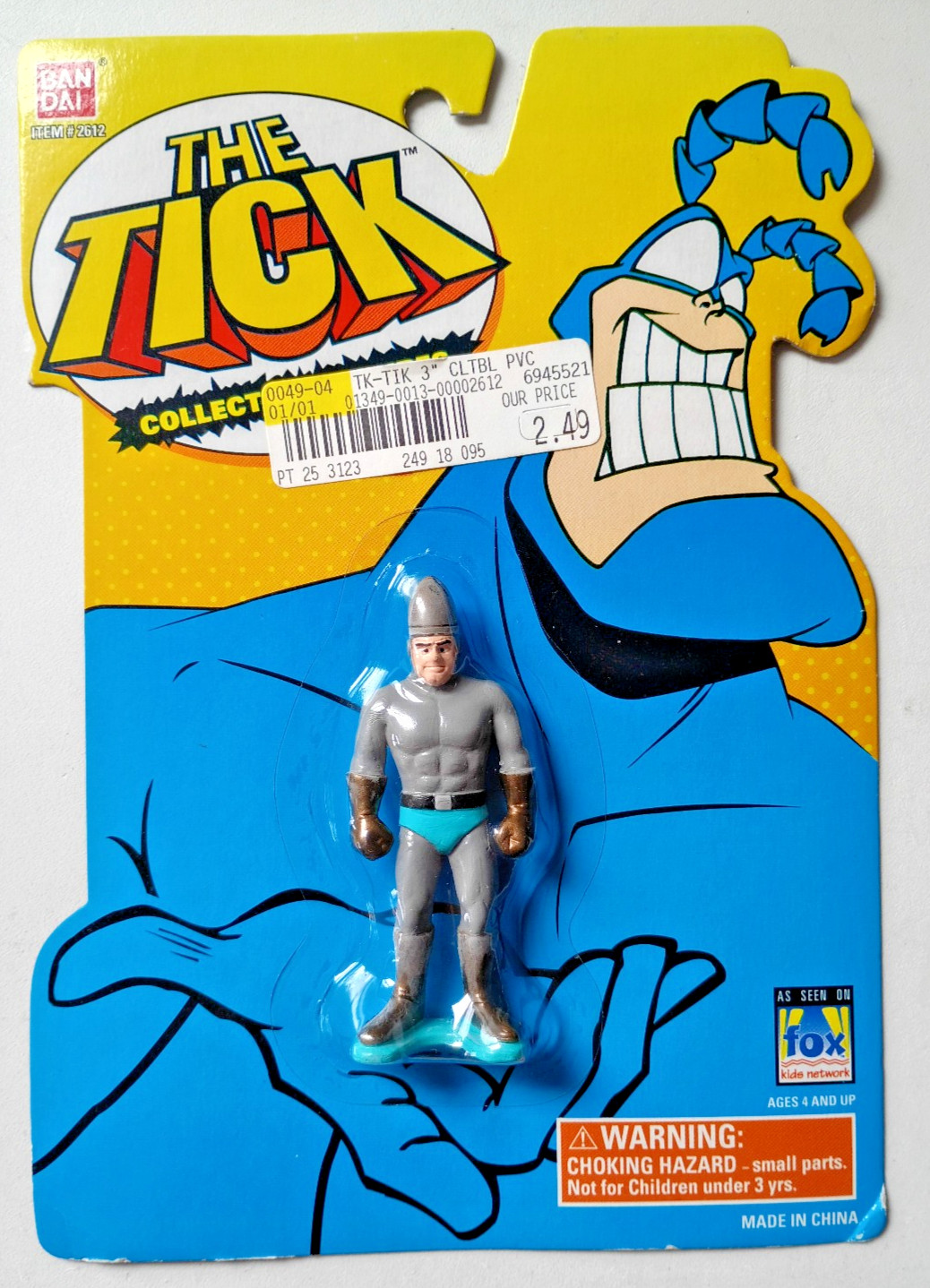Bandai 1994 Original The Tick: Human Bullet Action Figure #2612 See Image