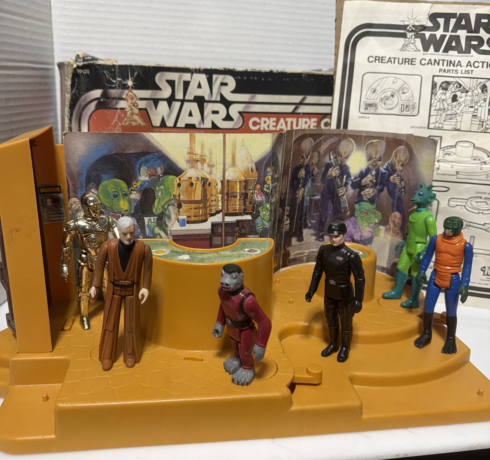 Vintage 1978 Star Wars Creature Cantina Playset Complete with Box Figures*180