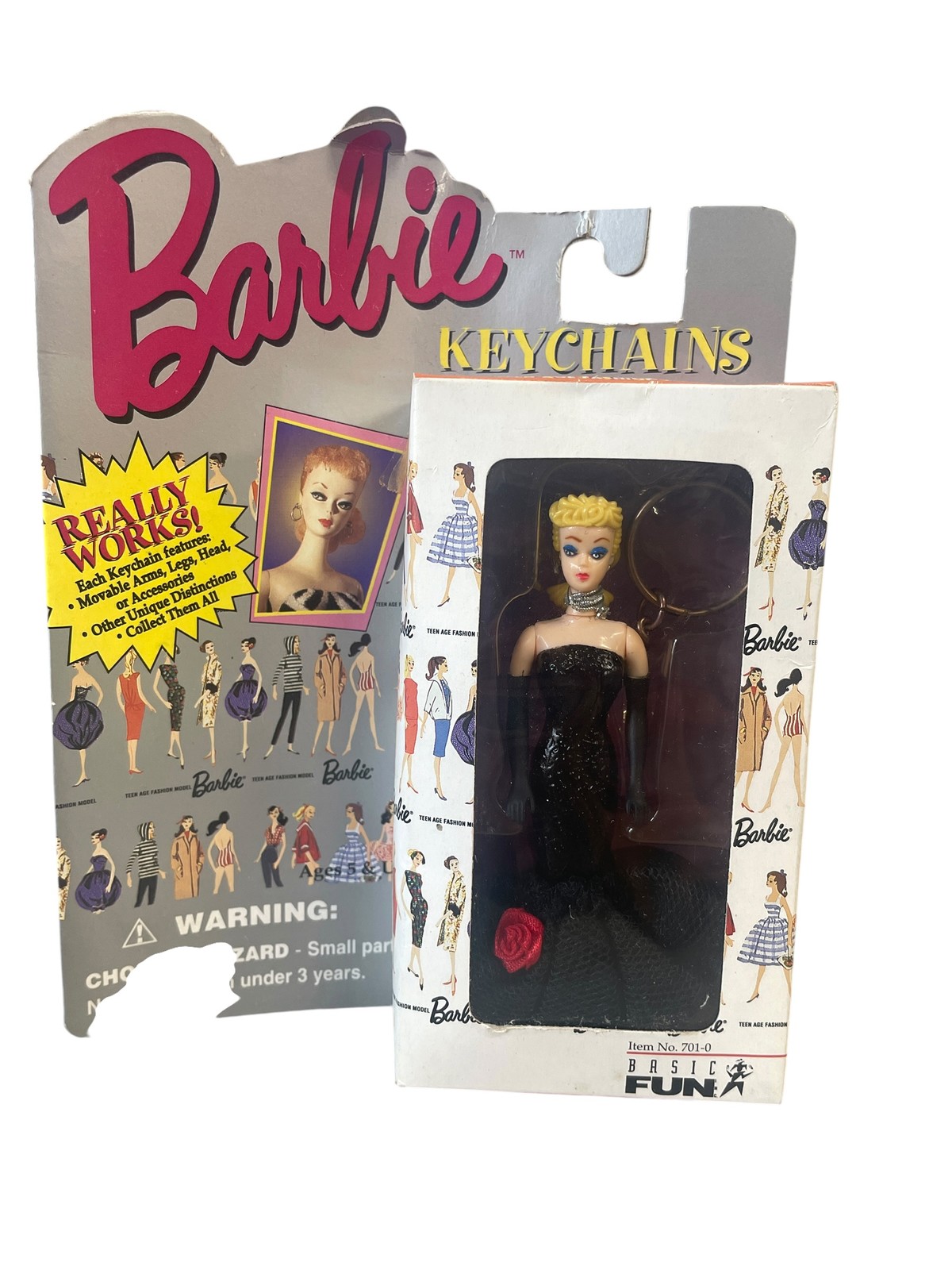 Vintage Barbie Keychains Solo in the Spotlight 1960 Basic Fun Inc. NIB Blonde