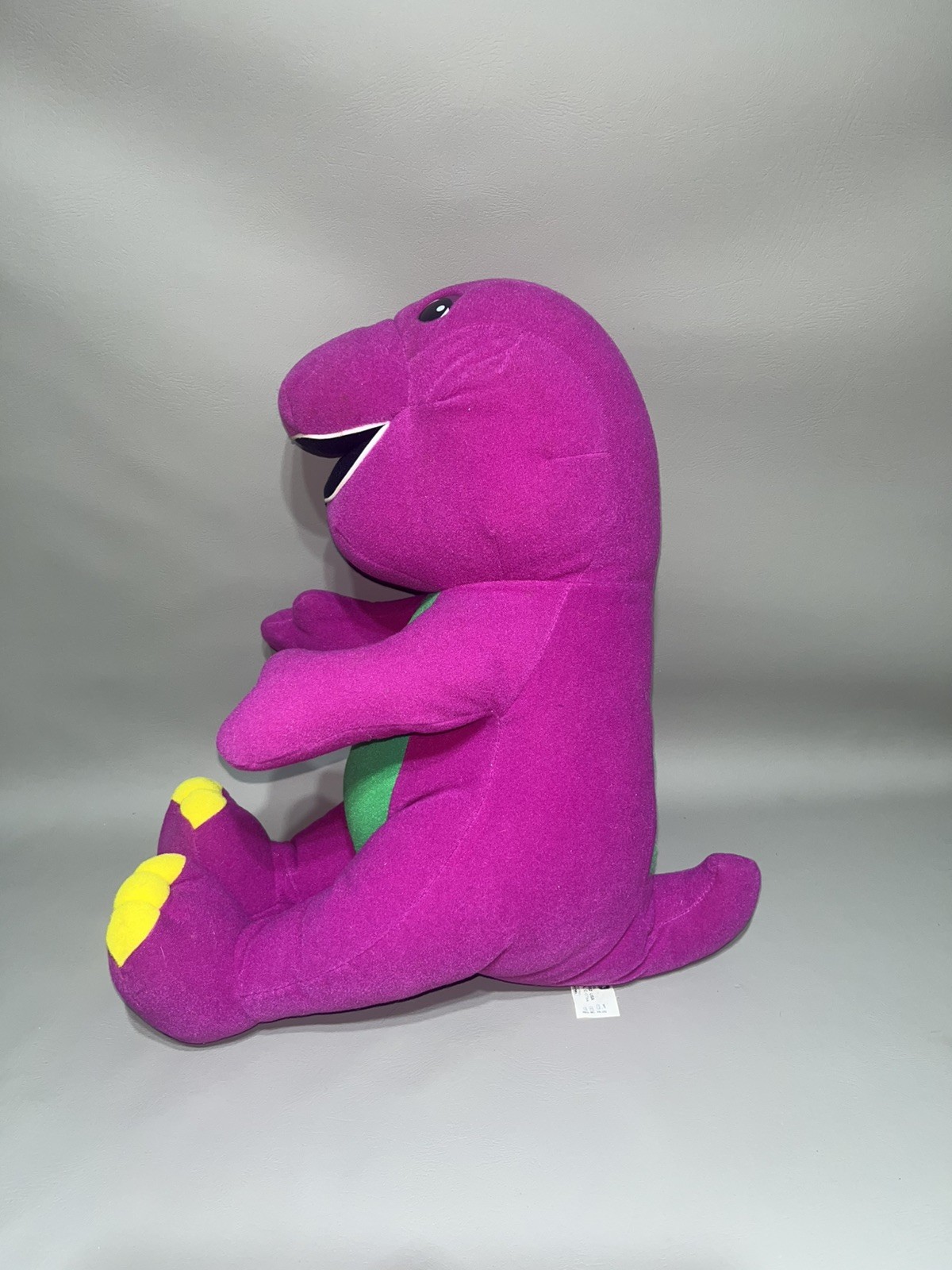1996 Electronic Talking Barney Plush Purple Dinosaur Hasbro Playskool Used Works