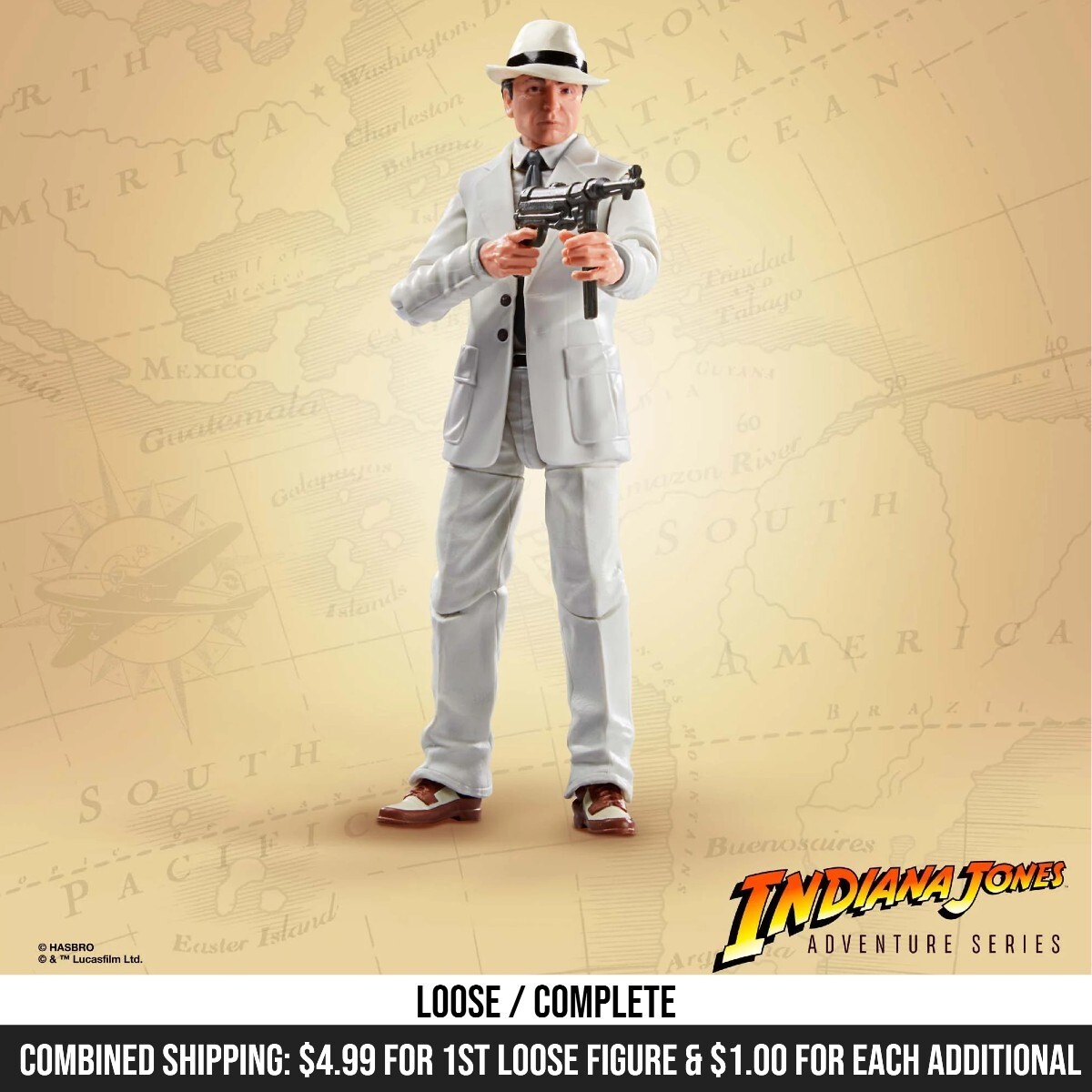 Indiana Jones Adventure Series René Belloq Ark Showdown 6&Prime; Figure – LOOSE