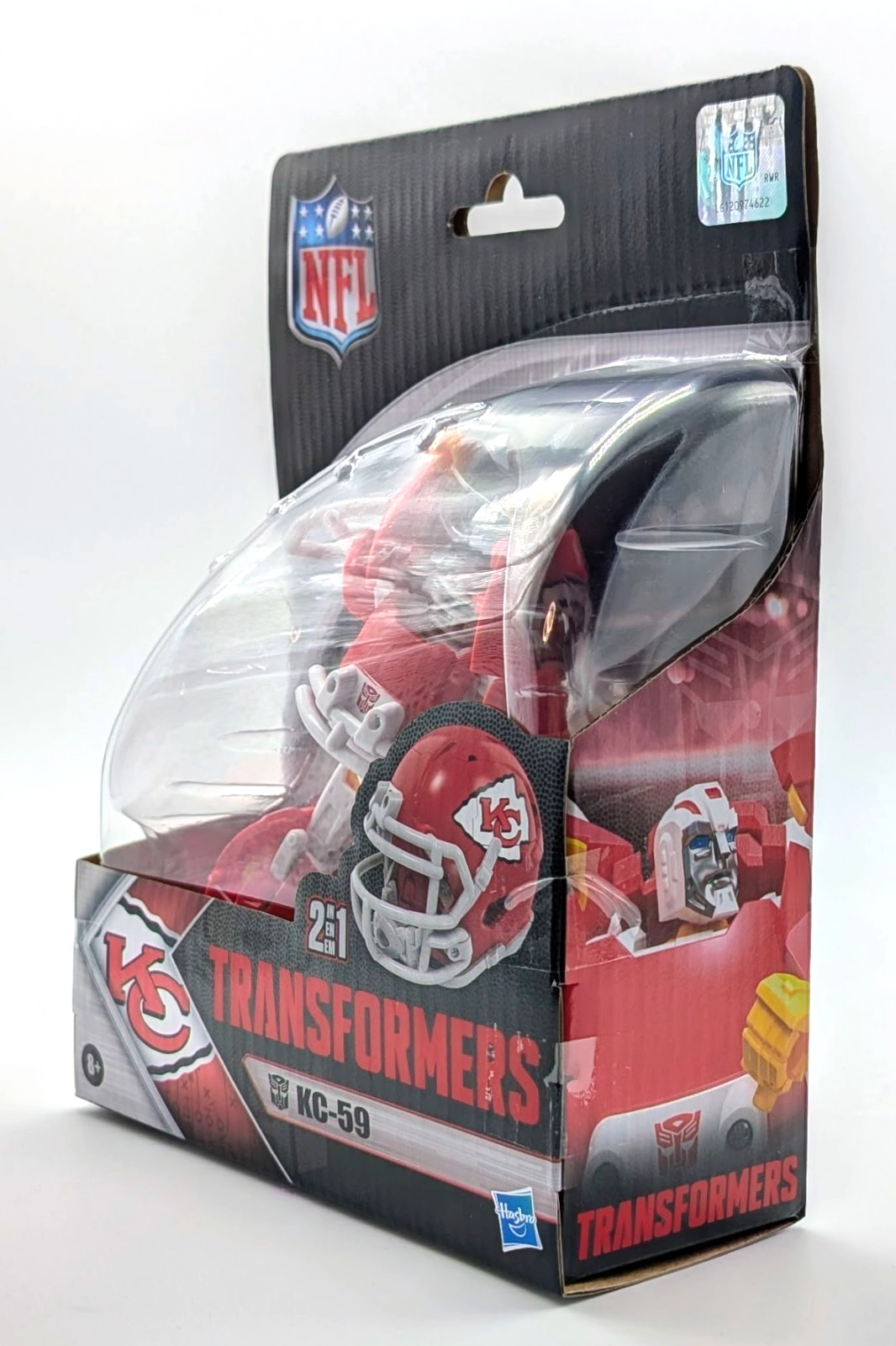 Hasbro Crossover Transformers x NFL KC-59 Kansas City Chiefs 2-in-1 Team Helmet