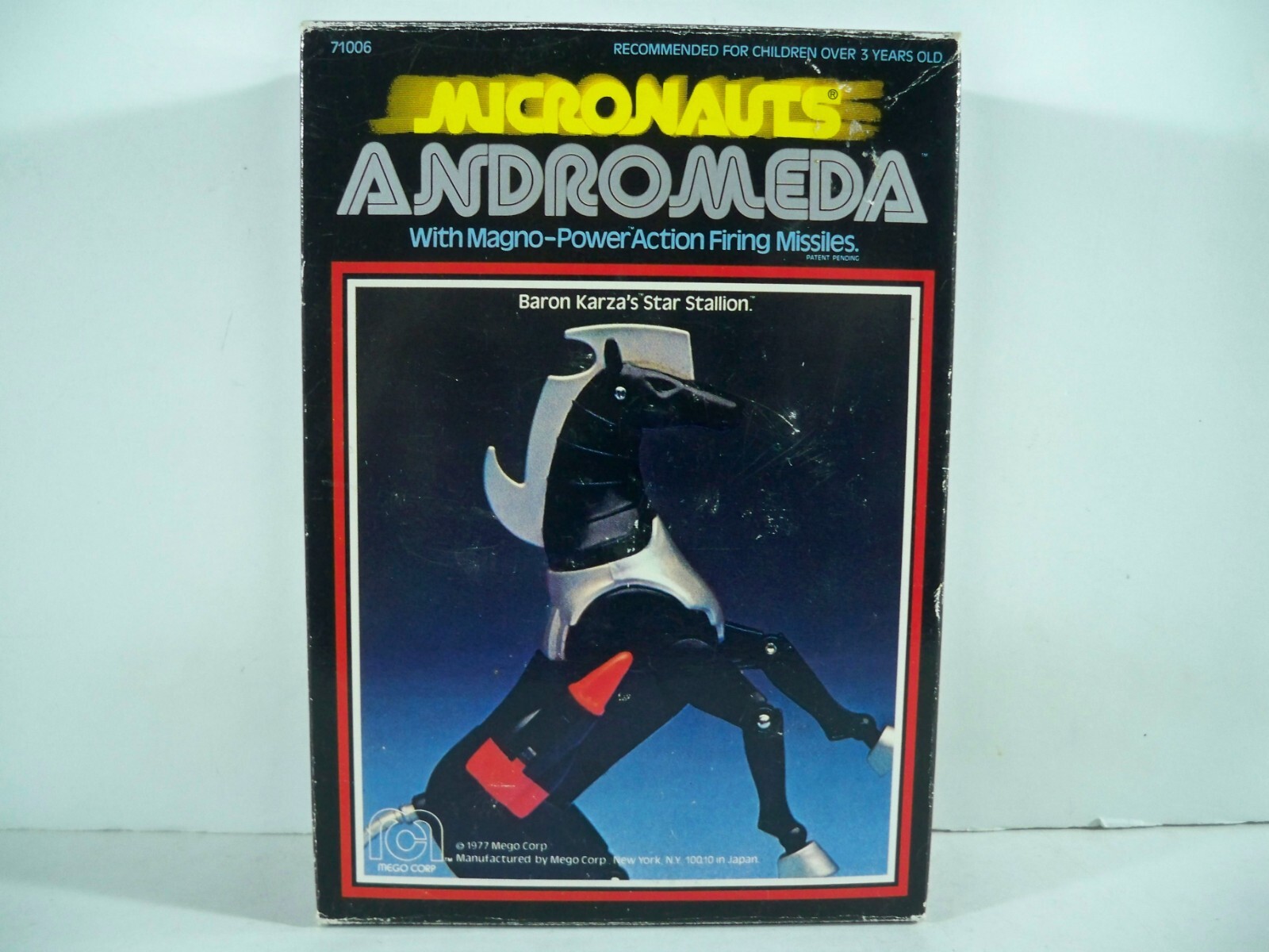 K24i05251 ANDROMEDA MIB MINT IN BOX W/ DECALS MICRONAUTS COMPLETE 1976 ORIGINAL