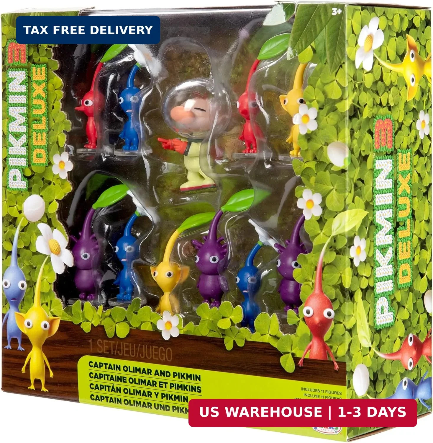 Nintendo Super Mario Captain Olimar & Pikmin Set – Includes 11 Figures