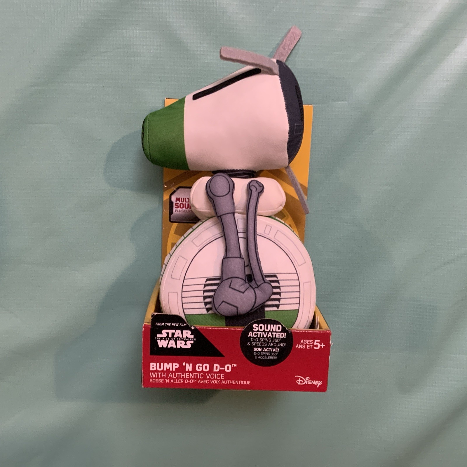Star Wars Bump &lsquo;N Go D-O Plush 9 Inch NIB Toy Figure Ready to Roll & Make Sounds