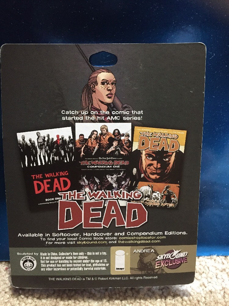 The Walking Dead Skybound Exclusive Blue Transparent Andrea Set Sealed Rare