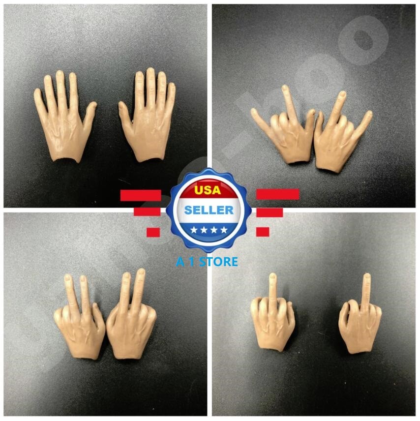 1/6 scale Flexible Hands for 12 » Male Figure Body COO ZC TOYS Hot Toys Phicen