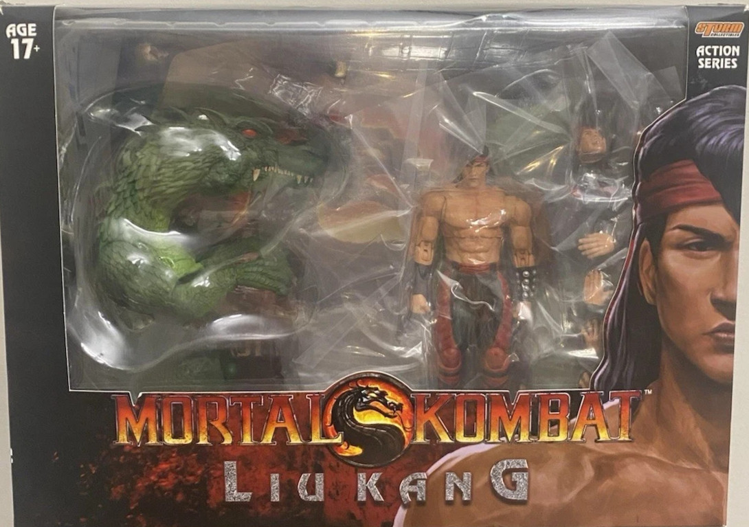 Mortal Kombat Liu Kang with Dragon Storm Collectibles New