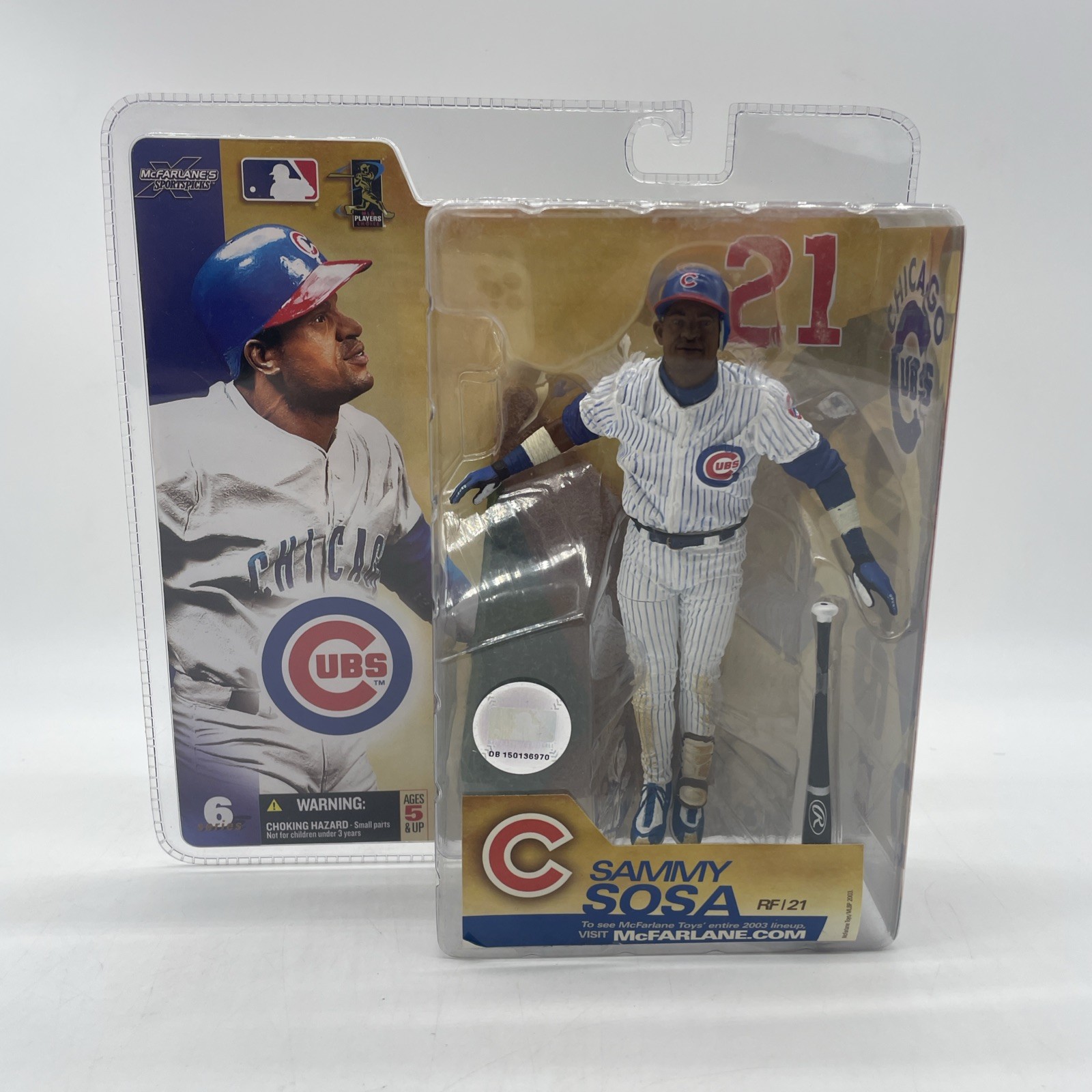 McFarlane&rsquo;s MLB Chicago Cubs Action Figure Sammy Sosa Pinstripes Variant Sealed!