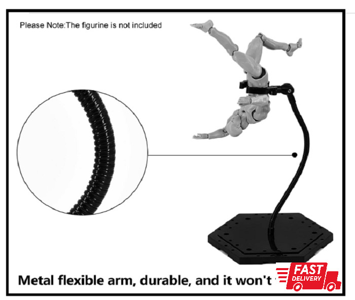 3 Pack Black Action Figure Stand,Action Display Holder
