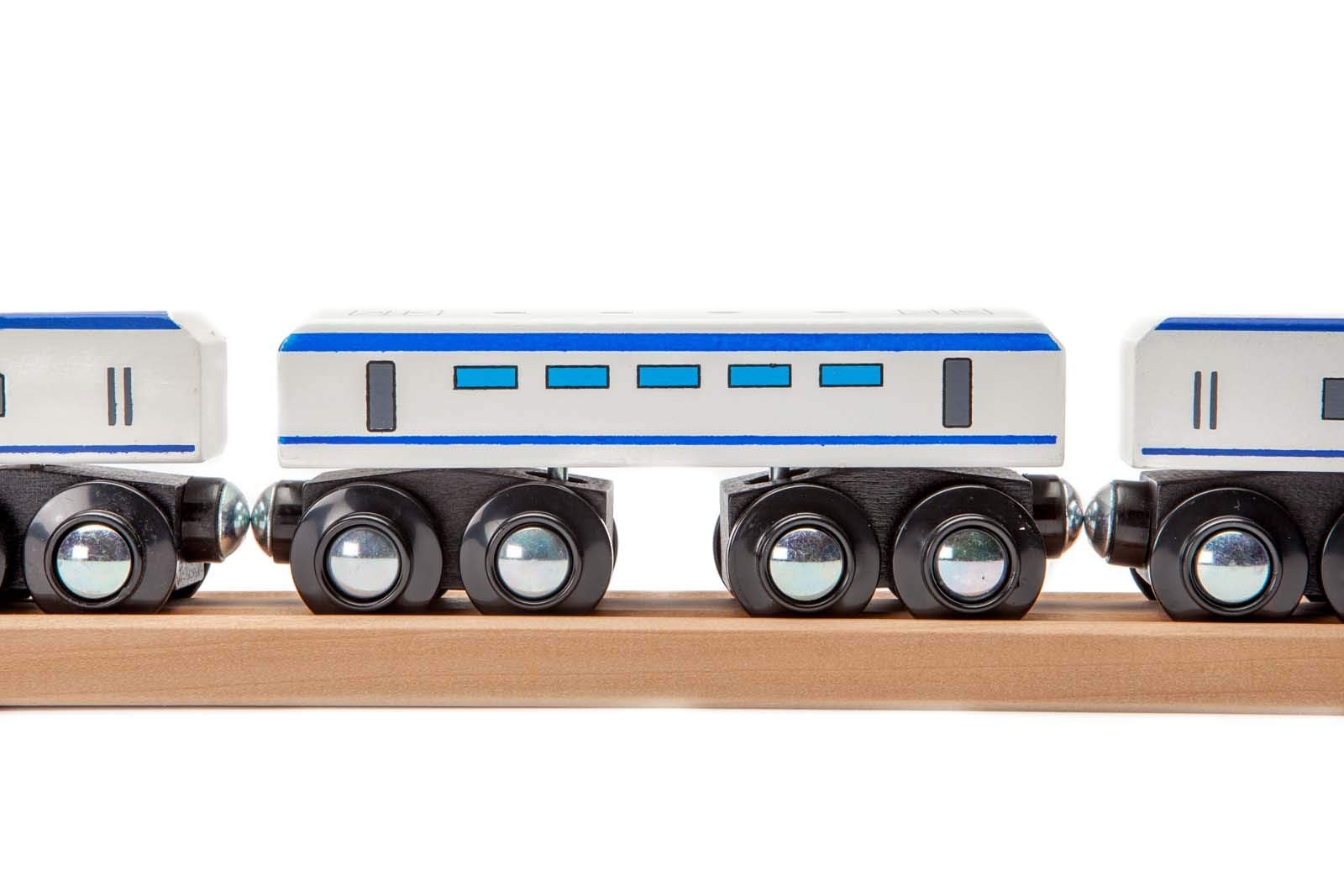 , inc. Express Train Set, Bullet Train for Wooden Train Track, Train Set of 2…