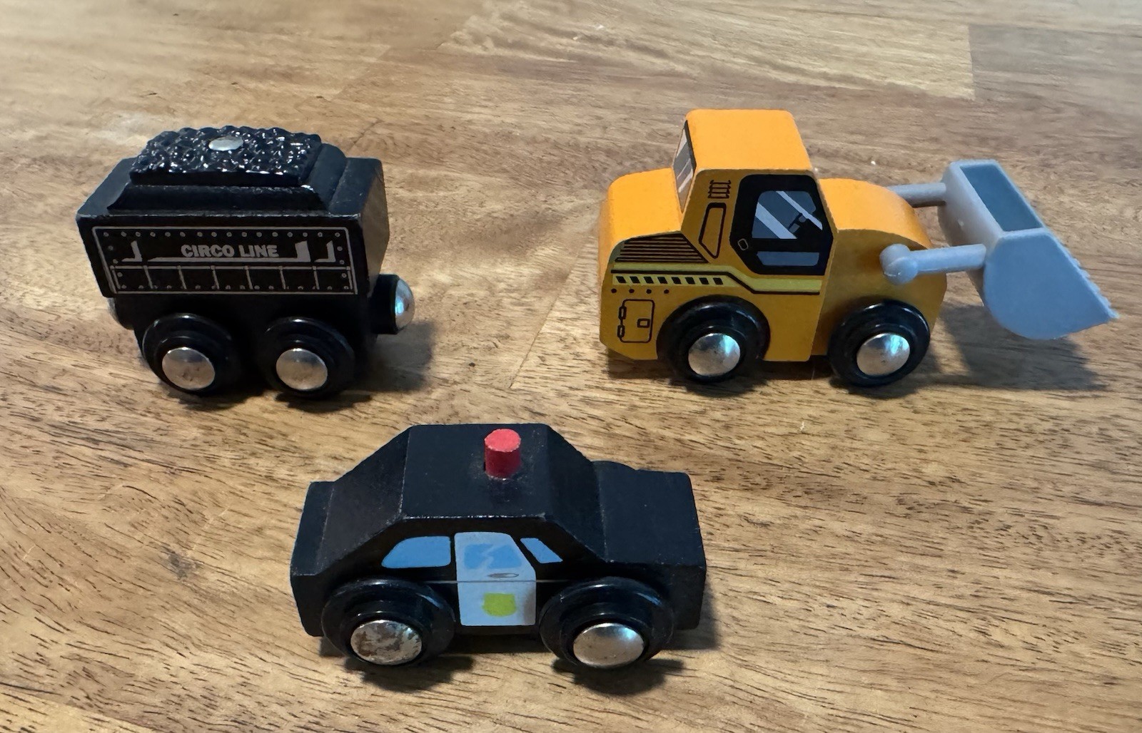 Wooden Virgo Police Train Bulldozer Like Thomas Train Cool Car Unsure Brand
