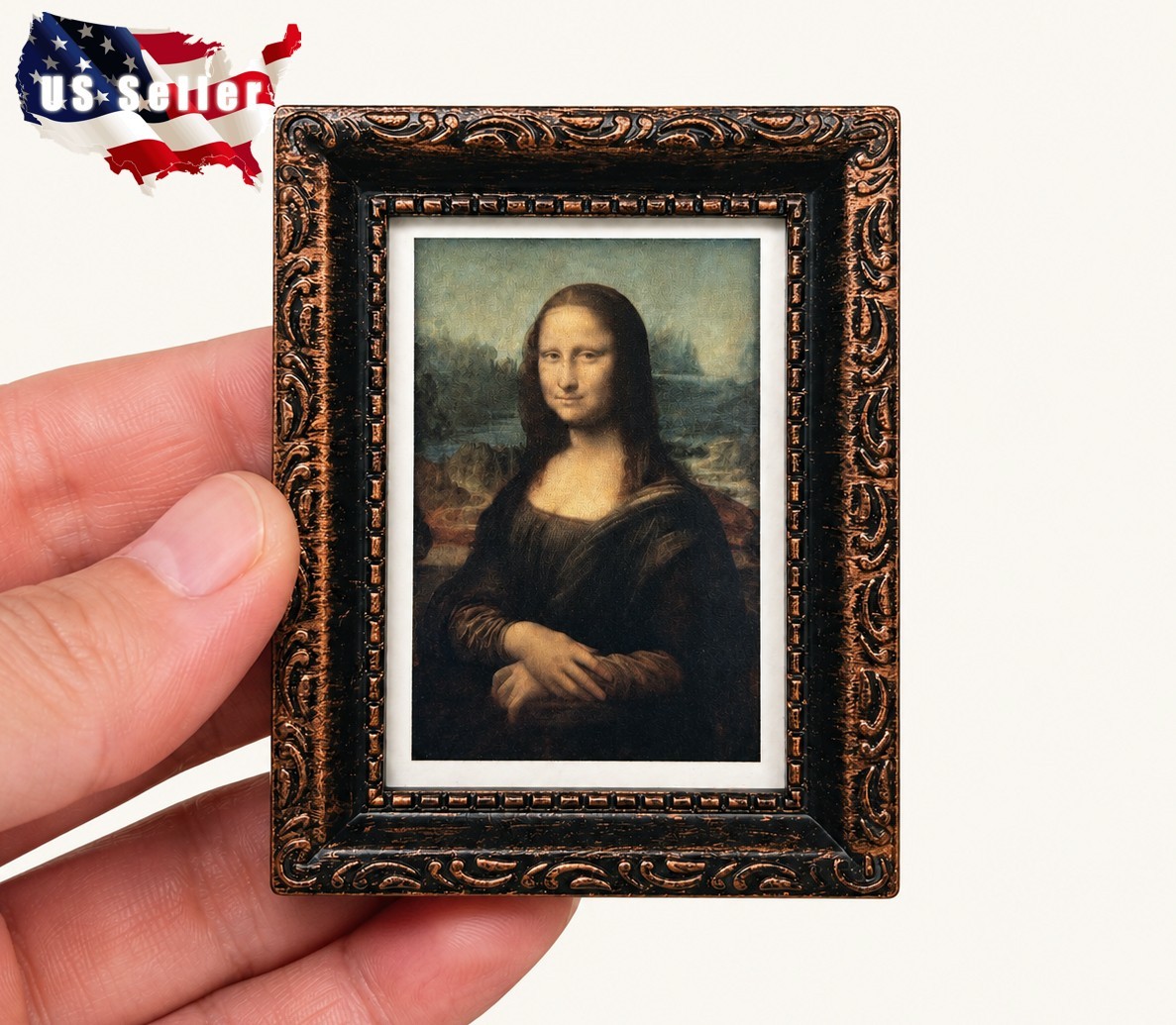 1/6 Scale Mona Lisa Painting Diorama Scene Prop Miniature For 12&Prime; Action Figure