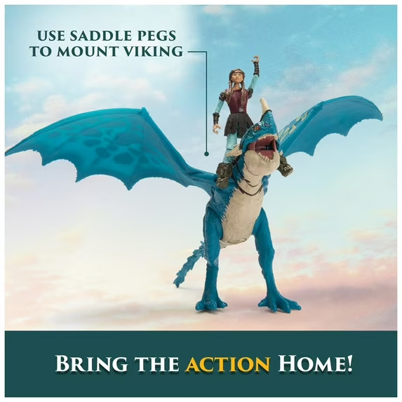 How To Train Your Dragon DEADLY NADDER And ASTRID Viking Duo Figures Ships Fast