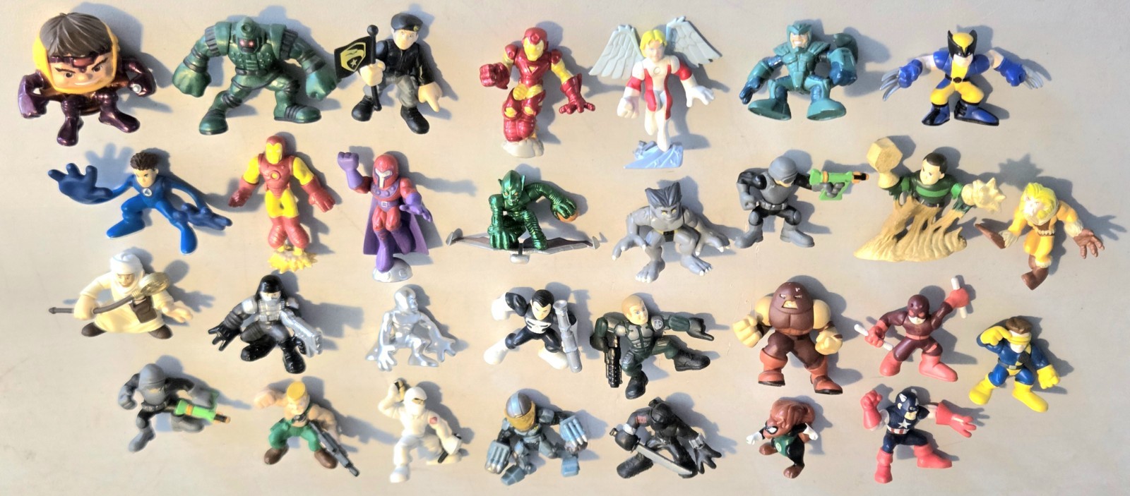 Marvel Super Hero Squad Figure Lot Comic Book GI JOE Indiana Jones RARE Mini Fig