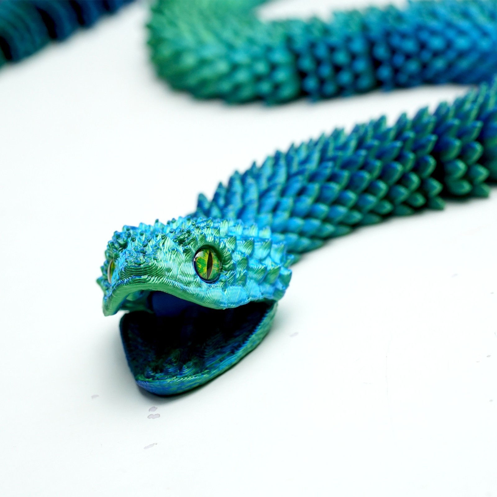 23inch 3D Printed Snake Model,Articulated Animals figure,Fidget Toys Home Decor