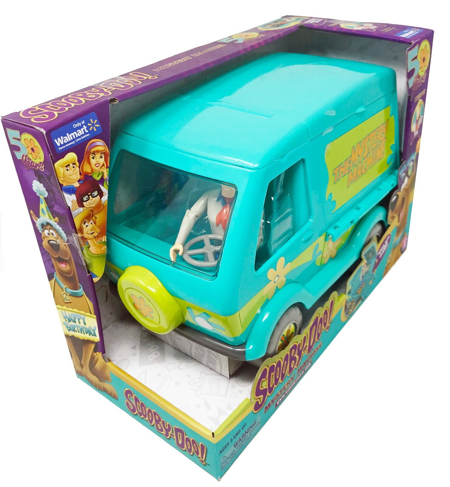 Scooby-Doo! 50th Anniversary Action Figure Bundle Mystery Machine Scooby Doo New