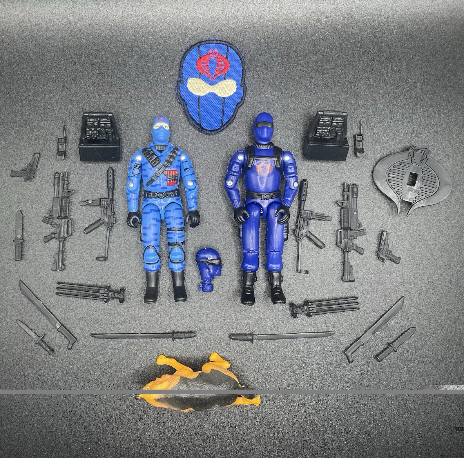 X2 Gi Joe Cobra Black Major Firefly Snake Eyes Invasor Ninja 3.75 Action Figures