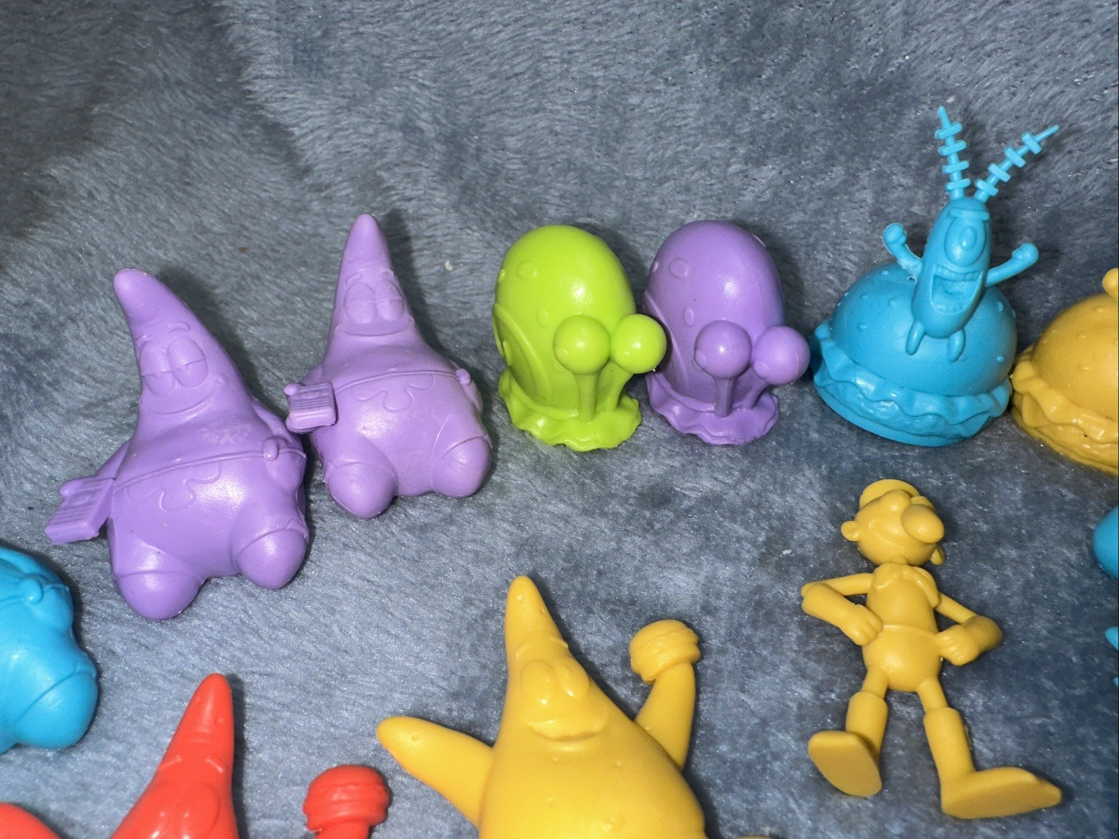 Spongebob Squarepants Tiny Mights Mites Culturefly Lot Of 34 Red Gold Green Blue