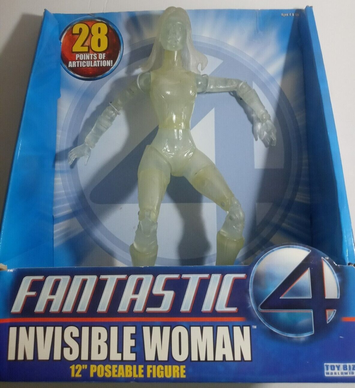 12&Prime; INVISIBLE WOMAN Marvel Comic Book Action Figure ToyBiz NEW Fantastic 4 Movie