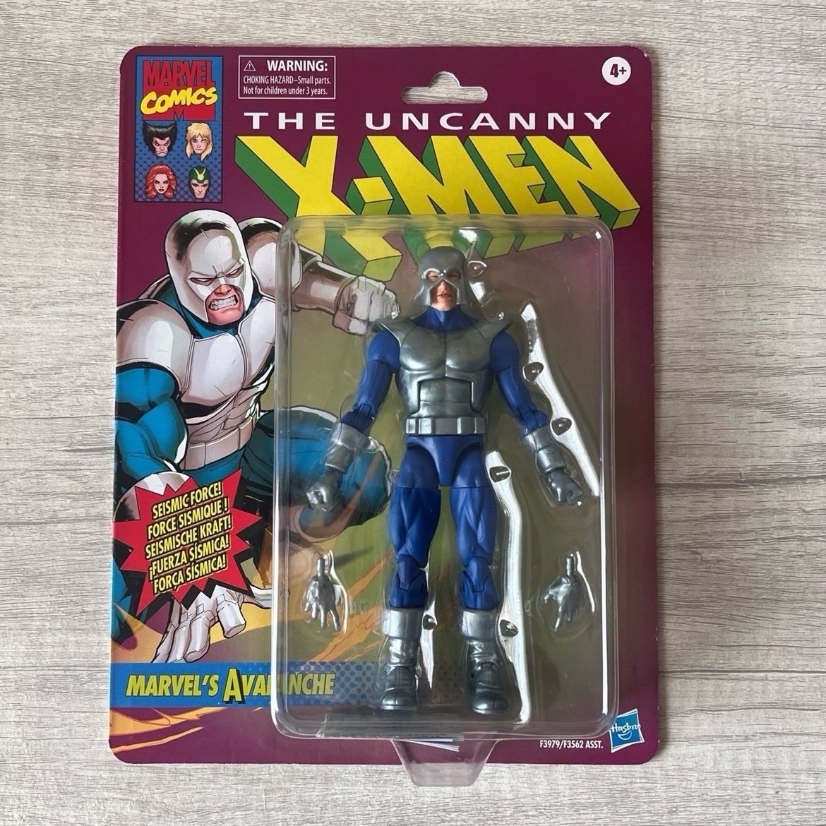 Marvel Legends Retro The Uncanny X-Men Avalanche 6” Action Figure Hasbro 2022
