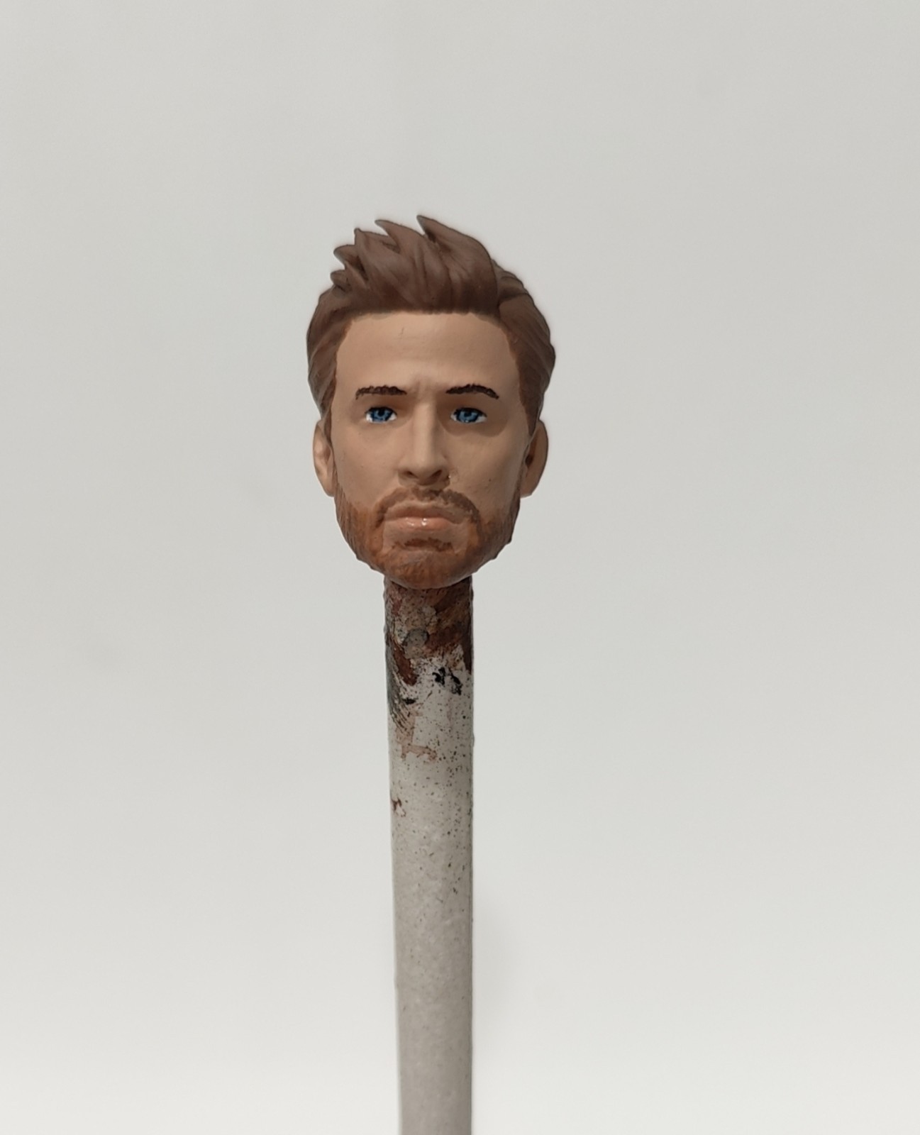 1/12 scale Custom Painted Head Sculpt Chris Evans Captain America Johnny Storm