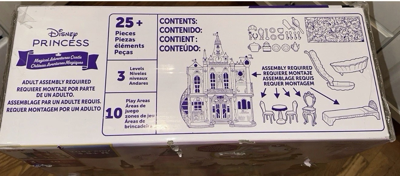 Disney Princess Ultimate Castle Doll House w/ Lights, Sounds & 25+ Accessories