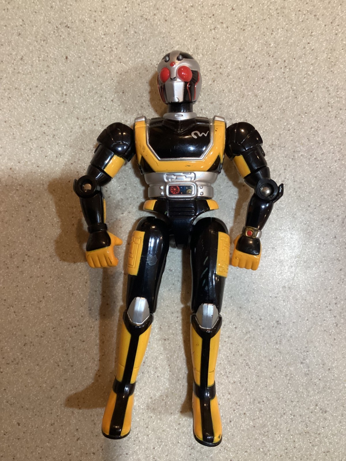 1995 Bandai Beetleborgs Masked Rider Super Gold & Black 5&Prime; Vintage Action Figure
