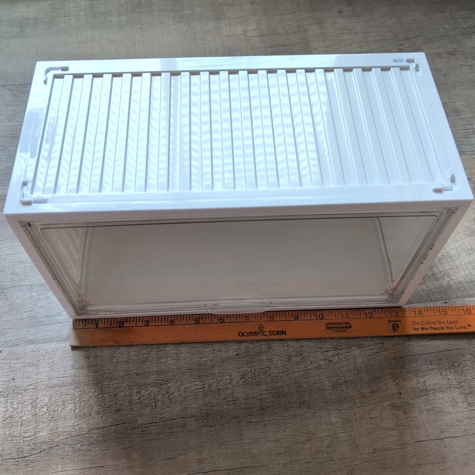 New Display Container Box Case White Stackable For Pop Mart Figures