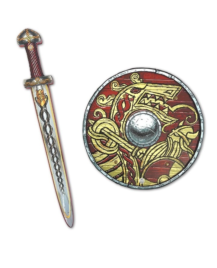 Viking Toy Sword & Shield Set for Boys 3-8 | Safe Foam Dress-Up Accessories..171