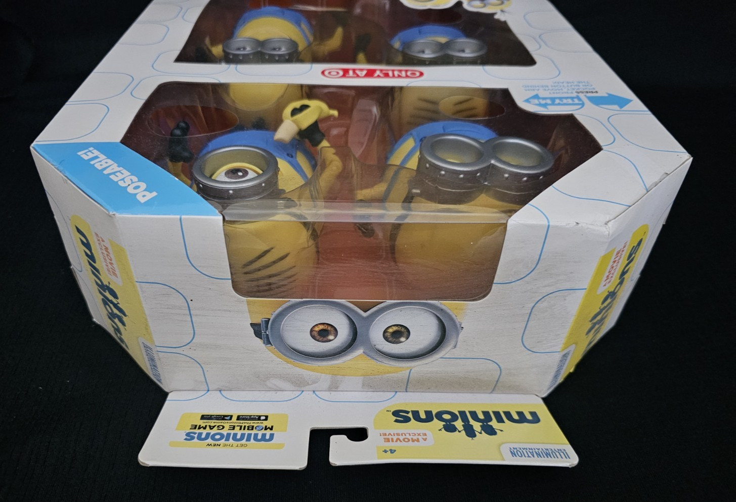 MINIONS Deluxe Action Figures POSEABLE STUART BOB KEVIN Thinkway Toys NEW!