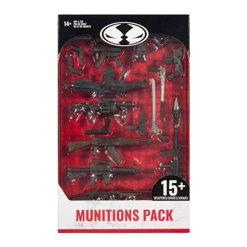 US! McFarlane Toys Munitions Pack Weapons Guns For 7&Prime; Figure DC Deluxe Accessory