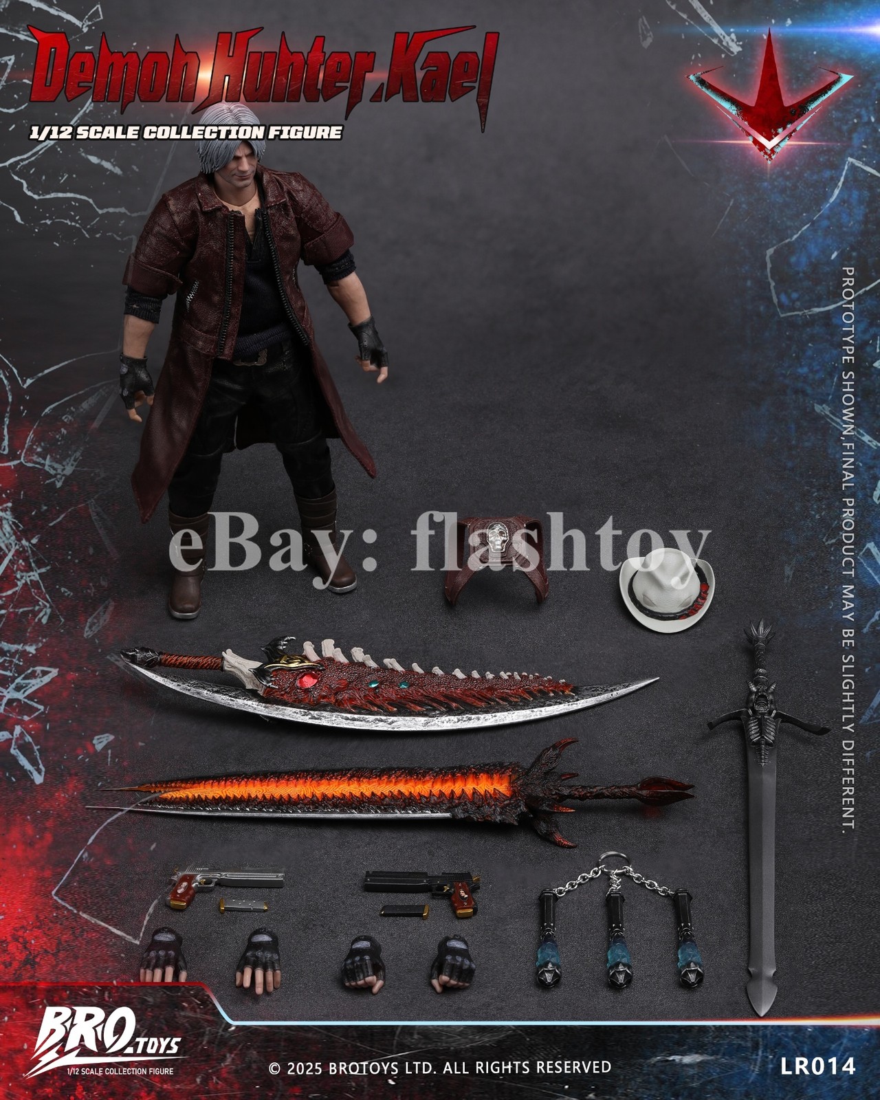 Presale BROTOYS LR014 1/12 The DMC Dante 6&Prime; Collectible Male Action Figure Model