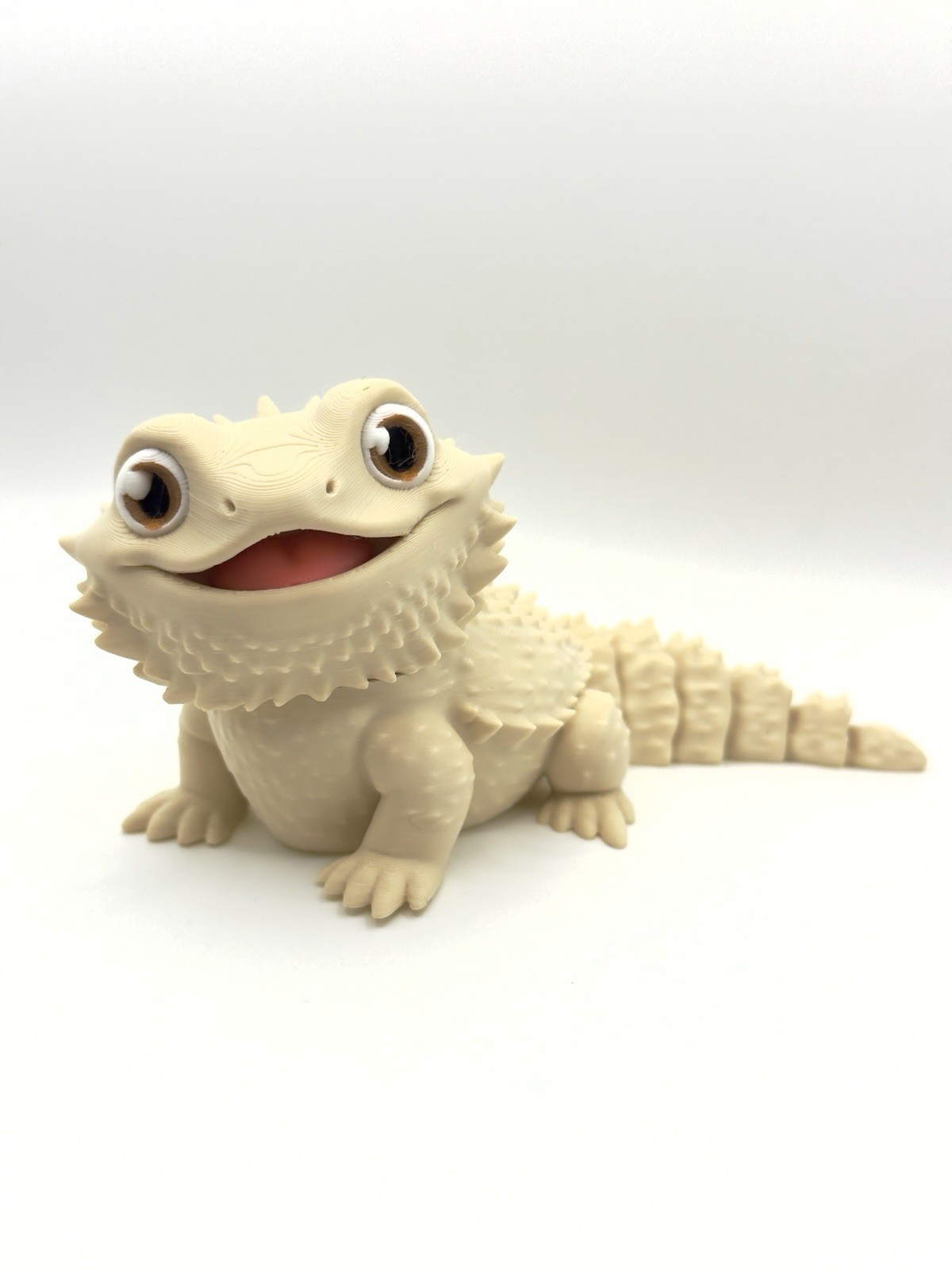 Bearded Dragon Lizard Articulated Figure 3D Printed Collectable Multi Color