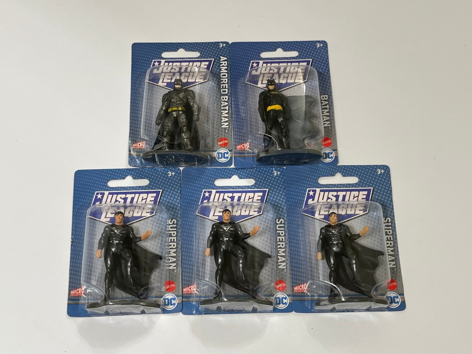 Lot of 5: New Mattel Micro Collection Justice League DC Comics 3&Prime; Mini Figures