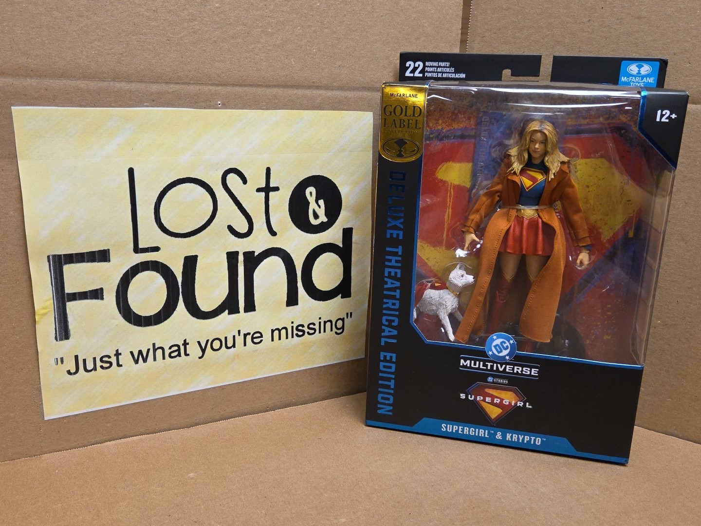 McFarlane Supergirl & Krypto Deluxe Figure DC Multiverse Gold Label IN HAND