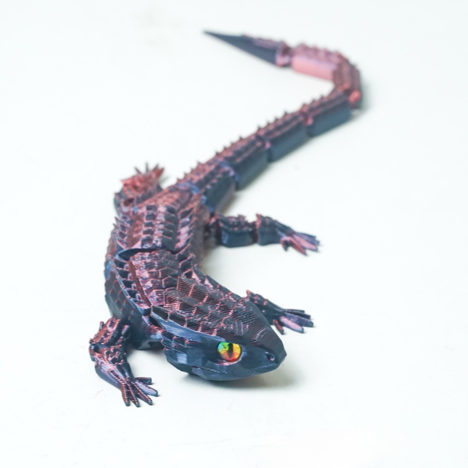 10.63inch 3D Printed Lizard Model,Articulated Animals figure,Toys Home Decor