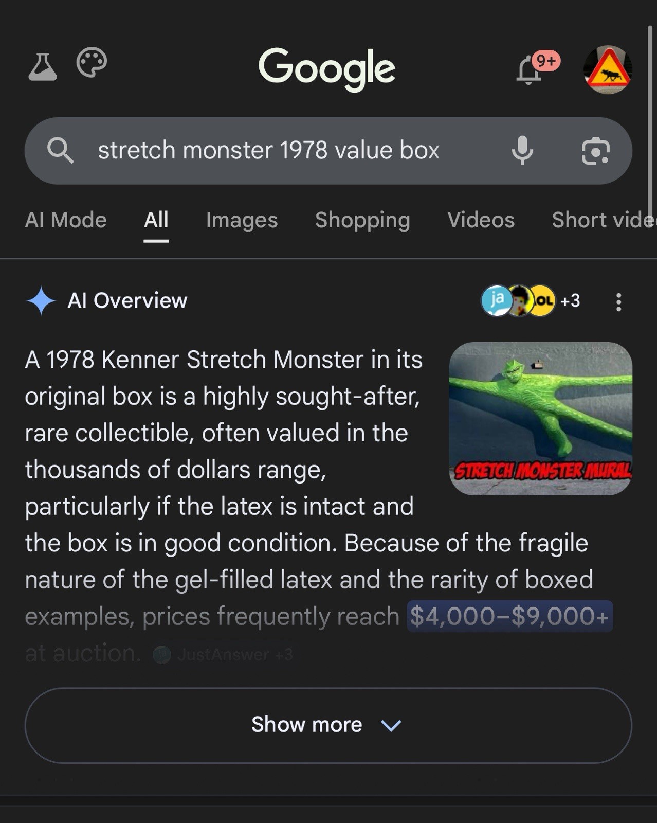 NEW Original 1976 Kenner Stretch Armstrong MONSTER Toy w/Box ~ Stretchy ~ $3,600