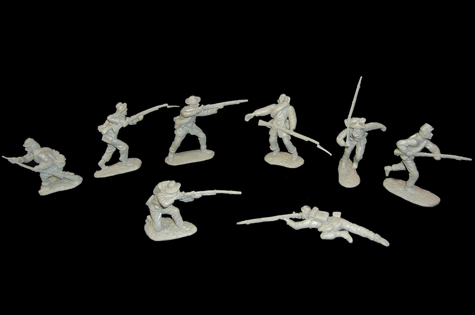 Civil War Confederate Infantry CTS plastic toy soldiers 1:32 scale MARX playset