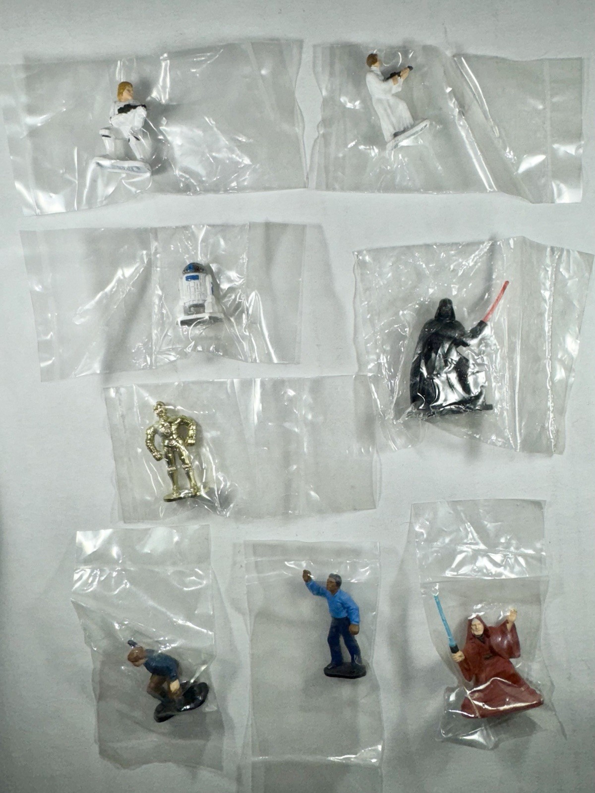 8 Factory Sealed Figures Kenner 1982 Star Wars Micro Collection R2-D2 Vader MORE