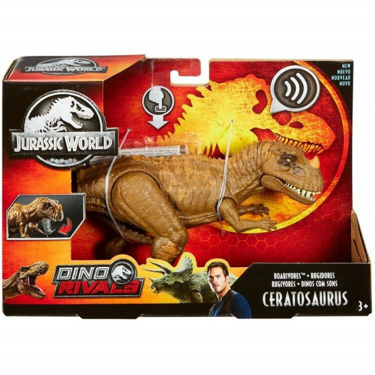 Jurassic World Ceratosaurus DINOSAUR (3 AG13/LR44 button cell batteries needed)