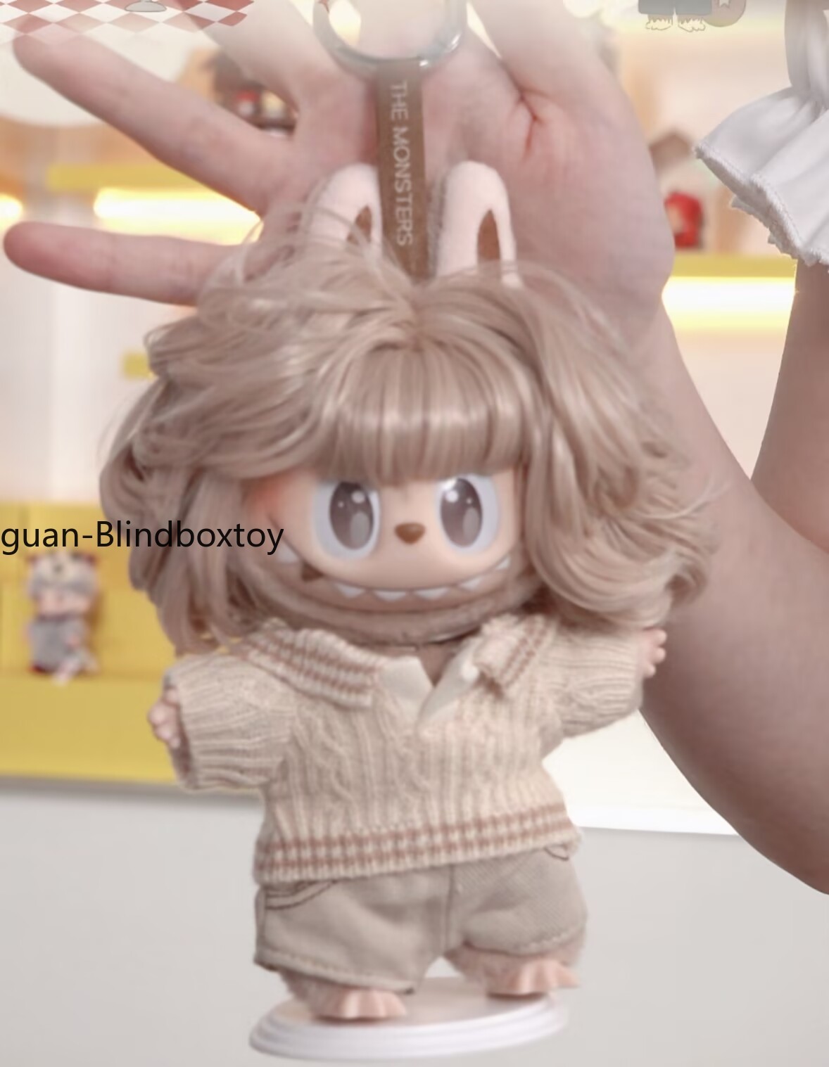 Authentic The Monsters Hair Salon Series Vinyl Pendant Blind Box Figure Toy