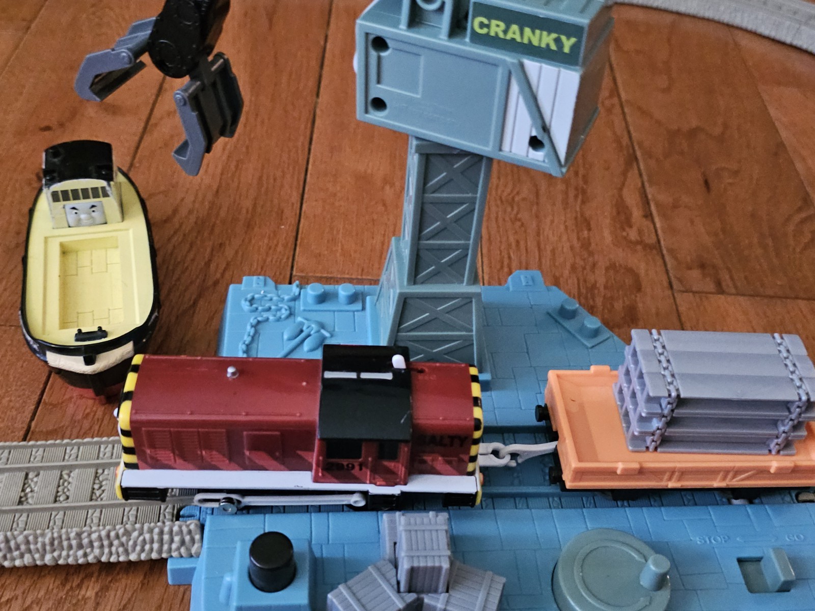 Thomas Trackmaster Hard at Work Brendam Docks Salty Bulstrode Cranky Train 2007